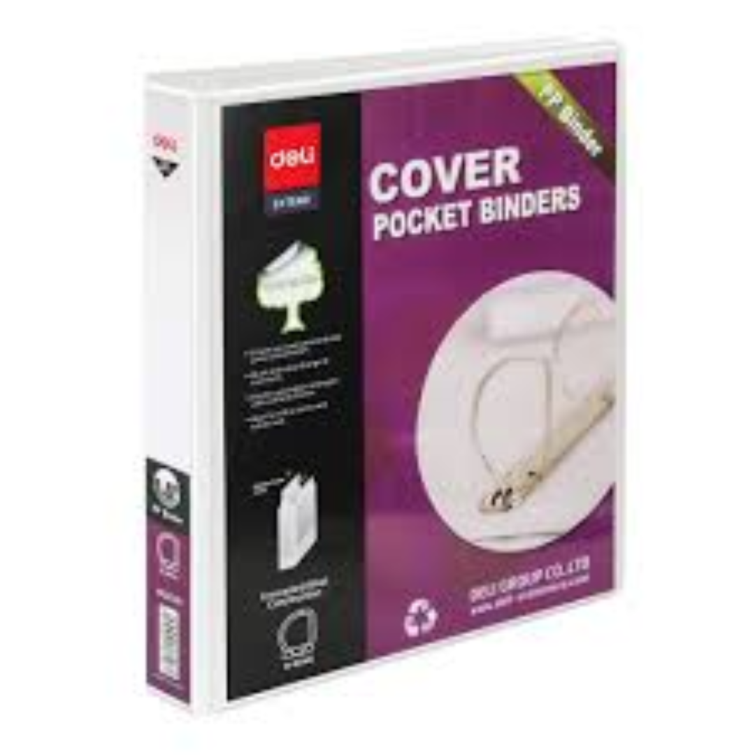 DELI COVER POCKET BINDER-1.5   38796